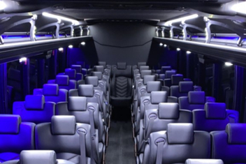 Bossier City Charter Bus Interior