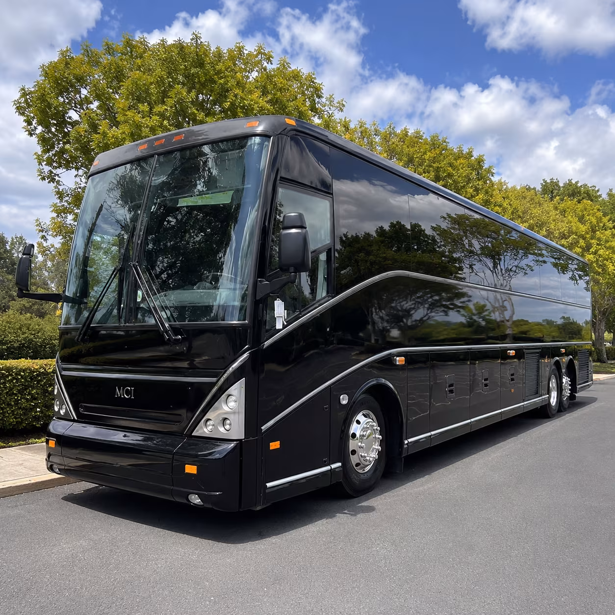 bossier city charter bus rental exterior