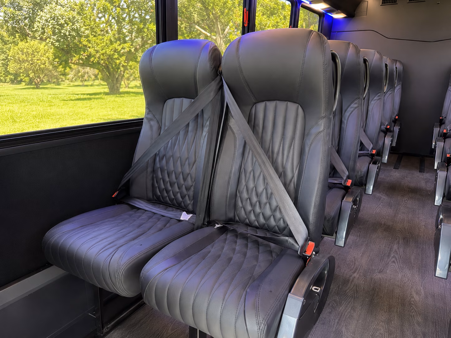 bossier city sporting event transportation onboard seating